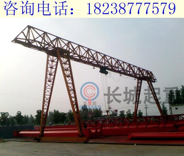 湖北十堰5噸花架龍門吊廠家 龍門吊安裝調(diào)試注意項(xiàng)